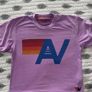 Aviator Nation Purple Tee boxy fit